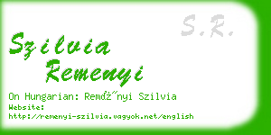 szilvia remenyi business card
